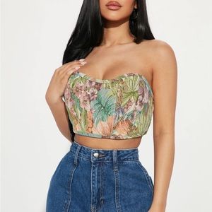 Floral Corset Top
